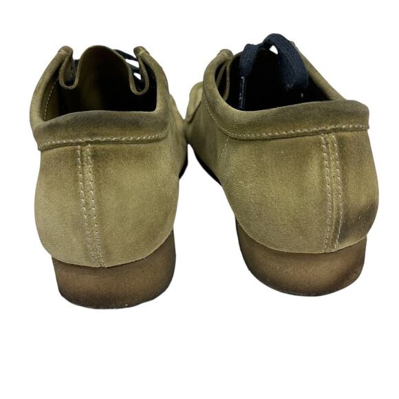 Men\'s Clark Olive Green Suede Chukka Vintage Boots 9